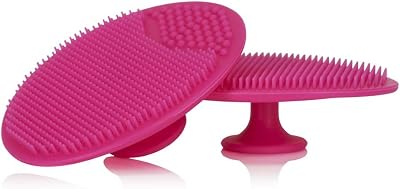 NPW Face Exfoliator Brush Pad Cleansing Silicone Duo Pack Gentle Dirt Removal
