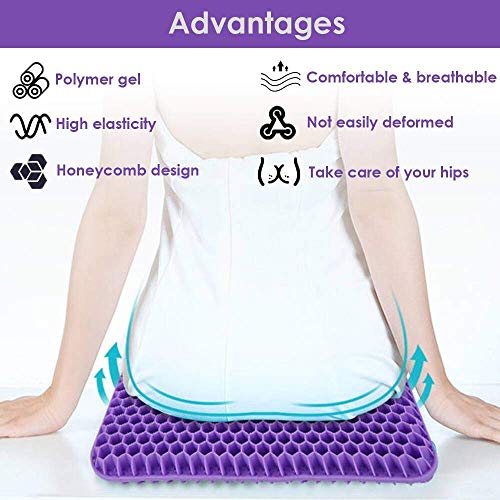 Gel Seat Cushion, FreshLife Double Thick Big Egg Seat Cushion