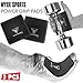 WYOX Power Grip Weight Lifting Pads Workout Foam Hand Gloves Gym Fitness Pair