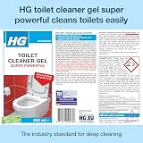 HG Toilet Cleaner Gel Super Powerful 500ml limescale stain remover view 3