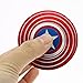 Premium Anti-Anxiety 360 Spinner Fidget Toy Captain America's Shield Design Helps Focusing Best Quality EDC for Kids & Adults Stress Reducer Relieves ADHD Anxiety Boredom Ceramic Cube Bearing