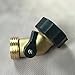 A1003T 3YR WARRANTY 2 PACK-Heavy Duty Brass Gooseneck Shut Off Valve Connector