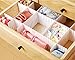 Duroetui Adjustable Plastic Drawer Closet Grid Divider Tidy Organizer Container Home Storage (45cm X 7cm ( 18