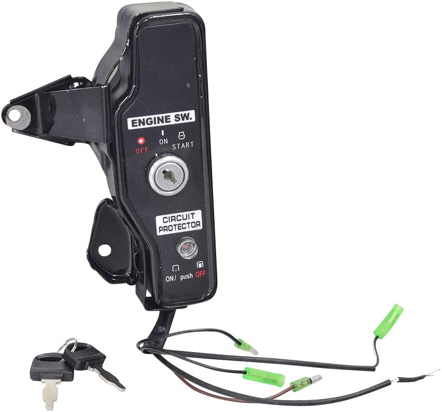 Electric Start Switch Assembly with Keys for 6.5 Hp 168F Honda GX200 Clone Style
