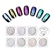 Nail Art Mermaid Powder,LilyAngel 7 Pack Pearl Powder Mirror Effect Chrome Nail Powder Metallic Nail Manicure Pigment