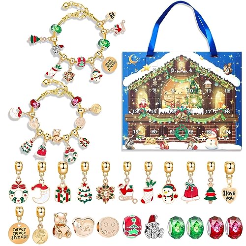 Christmas Advent Calendar Bracelet Girls 24 Days