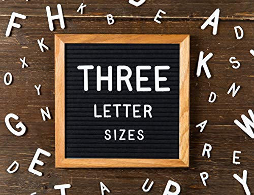 Felt Letter Board 10x10 (Black) | +690 PRE-Cut Letters +Cursive +Stand +Upgraded Wooden Sorting Tray! Letters Board, Letter Boards, letterboard, Word Board, Message Board, Letter Sign, Changeable - Thumbnail 2