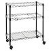 Alera ALE Two-Tier Rolling File Cart, 26w x14d x 29-1/2h, Black