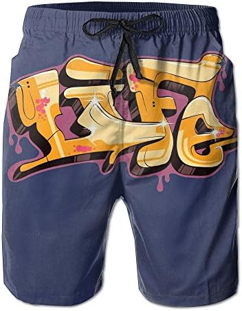 Man's Best Art Alphabet Wall Beach Shorts