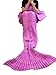 U-miss Mermaid Blanket Crochet and Mermaid Tail Blanket for Adult, Super Soft All Seasons Thicken Sleeping Blankets(71