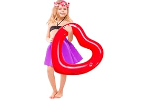 Heart Swimming Pool Float, Adult Pool Floats, Water Fun Beach Party Toys for Aults，Birthday Scene Layout Props.