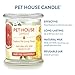 One Fur All Citrus Candle 9 OZ Plant-Based Soy Candle, Clean Burning and Long Lasting Air Freshener with a 60 Hour Burn Time - Ruby Red Grapefruit