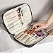 Ellis James Designs Makeup Brush Bag Case Organizer in Black – Professional Designer Make Up Travel Handbag for Make Up Brushes – Stylish & Compact Carrying Holder Storage Handbag Pouch