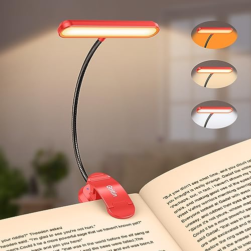 Gritin Rechargeable Book Light for Reading in Bed with 19 LED
