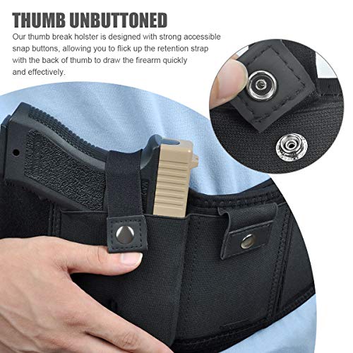 Lifella Belly Band Holster for Concealed Carry Inside Waistband Holster