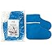 Pana® Brand Reusable *BLUE* Thermal Cloth Insulated Booties with Velcro for Paraffin Wax Heat Therapy Spa Treatments/Self Tanning