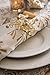 DII Christmas Thanksgiving Holiday Tabletop Décor Collection Decorative Napkin Ring Holder Set, 4