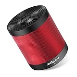 Mini Speakers Bluetooth Portable Speaker Zealot S5 Wireless Music Player via Micro SD Card/USB Reader/FM Radio Enhanced Bass(Red Black)