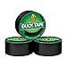 Duck 285636 Color Duct Tape 3-Pack, 1.88 Inches x 20 Yards, 60 Yards Total, 3-Roll Pack, Black, 3 Piece