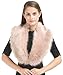 Lucky Leaf Women Winter Faux Fur Scarf Wrap Collar Shrug for Wedding Evening Party