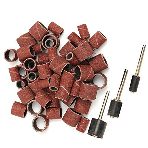 338pcs Sanding Drum Kit with Free Box fits Dremel Includes Rubber Drum Mandrels - 1/2, 3/8 & 1/4"#21-MST