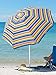 RIO Beach 6-foot UPF 50+ Beach Umbrella with Built-In Sand Anchor