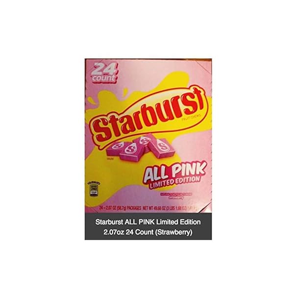 STARBURST LIMITED EDITION ALL PINK 2.07OZ 24 COUNT