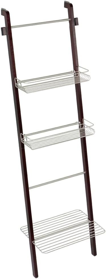 iDesign 75313EU Formbu Freistehende Badezimmerleiter mit Regalen, 30