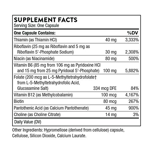Thorne 6 Vitamin B Complex with Active Forms of Essential
