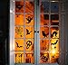 3omething New Halloween Window Clings Decorations –Spider Web Bat Black Cat Ghosts Party Haunted House Decal Supplies 53PCS