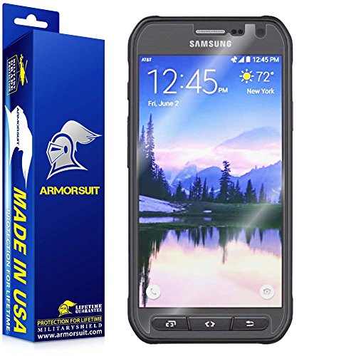 ArmorSuit MilitaryShield - Samsung Galaxy S6 Active Case Friendly Screen Protector Anti-Bubble & Extreme Clarity HD Shield + Lifetime Replacement