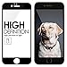 (Pack of 2) Screen Protector for iPhone 7 Plus 8 Plus, Akwox Full Cover iPhone 7 Plus 8 Plus Tempered Glass Screen Protector with ABS Curved Edge Frame, Anti-Fingerprint (Black)