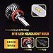 Infitary LED Headlight Bulbs H8 H9 H11 Conversion Kits Auto Headlamp Car Headlight 64W 6500K10000Lumens Super Bright- 1 Pair- 3 Year Warranty
