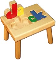 Damhorst Toys & Puzzles Personalized Wooden Child's Name Puzzle Stool Primar