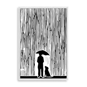 Framed Canvas Wall Art Modern Geometric Pattern Canvas Prints Home Artwork Decoration for Living Room,Bedroom - 16x24 inches