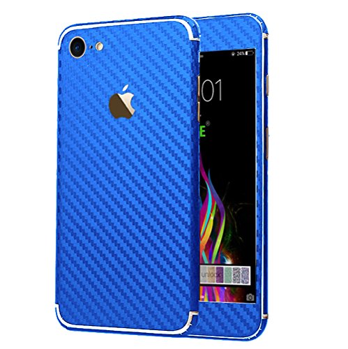 Iphone 7 sticker, toeoe luxury 3d textured carbon fibre…