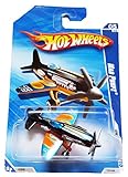 2010 HW RACING STUNT PLANE 05 OF 10 BLACK AND ORANGE MAD PROPZ