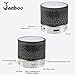 Janboo Mini Speaker Enhanced Bass FM Audio Portable Wireless Bluetooth Speaker with Built-in Mic&Colorful LED Light, Support USB/SD/TF, Aux-in for iPhone iPad PC Cellphone (Black)
