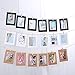 VORCOOL Kraft Paper Photo Frames 4x6in 30pcs Picture Frames Multi Wall Hanging Paper Photo Frames with 30 Clips 3 Ropes for DIY Display Party Decor