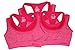 Zerlar Double Layer Seamless Sports Bra High Impact Racerback Yoga Sports Bra,Grey,Medium