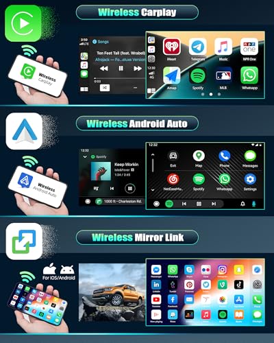 CAMECHO Qualcomm 8-Core 4+64G Android 15 DSP Car Radio for Porsche Cayenne 2002-2010 with Rear View Camera, 9 Inch Wireless Carplay Bluetooth Radio with Android Auto WiFi GPS FM/RDS Mirror Link