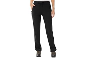 TBMPOY Women's Hiking Pants Lightweight Water Resistant Travel Joggers Quick Dry Outdoor Athletic Pants Zipper Pockets