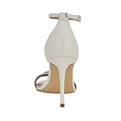 Guess Women's Kabrina Heeled Sandal, White Leather