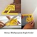 SigmaGo Multi Angle Measuring Tool - Easy Angle Measurement Ruler - Contour Profile Gauge Template - Christmas Valentine's Father's Day Birthday Gift Present for Men Him Father/Dad Boyfriend Husband