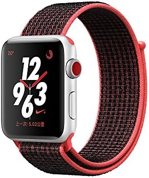 sunyfeel For Apple Watch Bands, Woven Nylon Adjustable Replacement Strap with Metal Connector for Apple Watch Series 3, Series 2, Series 1, Edition Smart Fitness Tracker