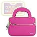 Evecase 7-Inch Tablet Neoprene Sleeve Case Slim Briefcase w/Handle & Accessory Pocket/Ultra Portable Travel Carrying Sleeve Bag - Hot Pink
