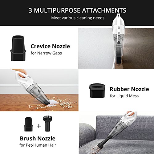 Homasy Cordless Handheld Vacuum, Portable Lightweight Vacuum Cleaner