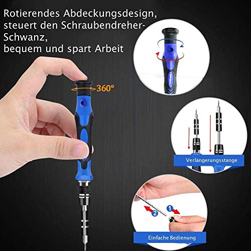 YINSAN Feinmechanik Schraubendreher Set, 120 teiliges Schraubenzieher Set Präzisions-schraubendreher Set für… – Bild 7