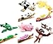 Set of 5 of Slingshot Flingshot Flying Animals with Sound Monkey Pig Cow Duck Frog