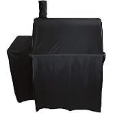 Grill Cover for Char-Griller E2827 Pro Deluxe Charcoal Grill | 45" Grill Cover for Char-Griller 1224 2121 Grill Models, Heavy Duty Waterproof UV Resistant Cover, Outdoor BBQ Accessories